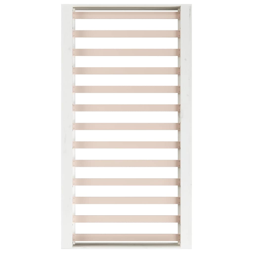 Bed Frame without Mattress White 135x190 cm Double Double Solid Wood