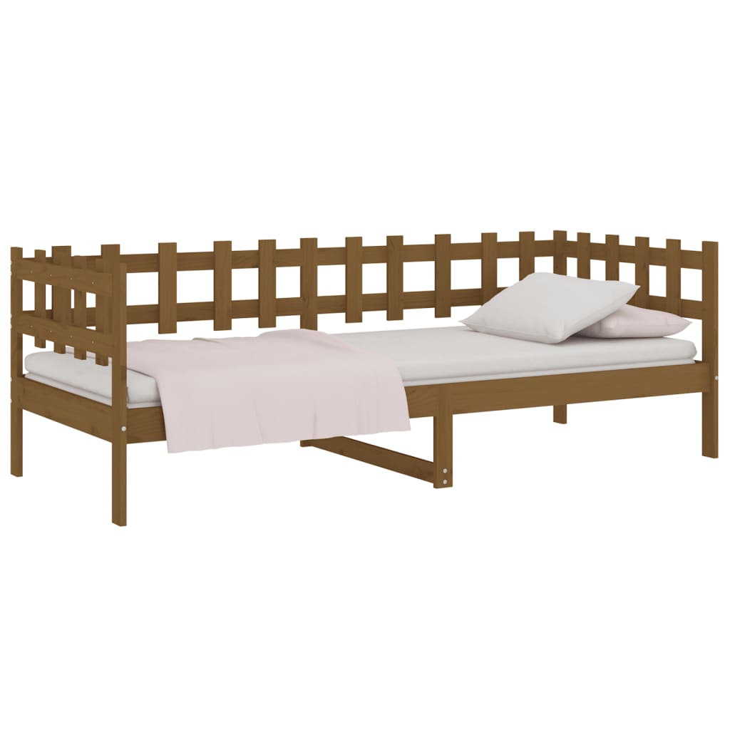 vidaXL Day Bed without Mattress Honey Brown 80x200 cm Solid Wood Pine