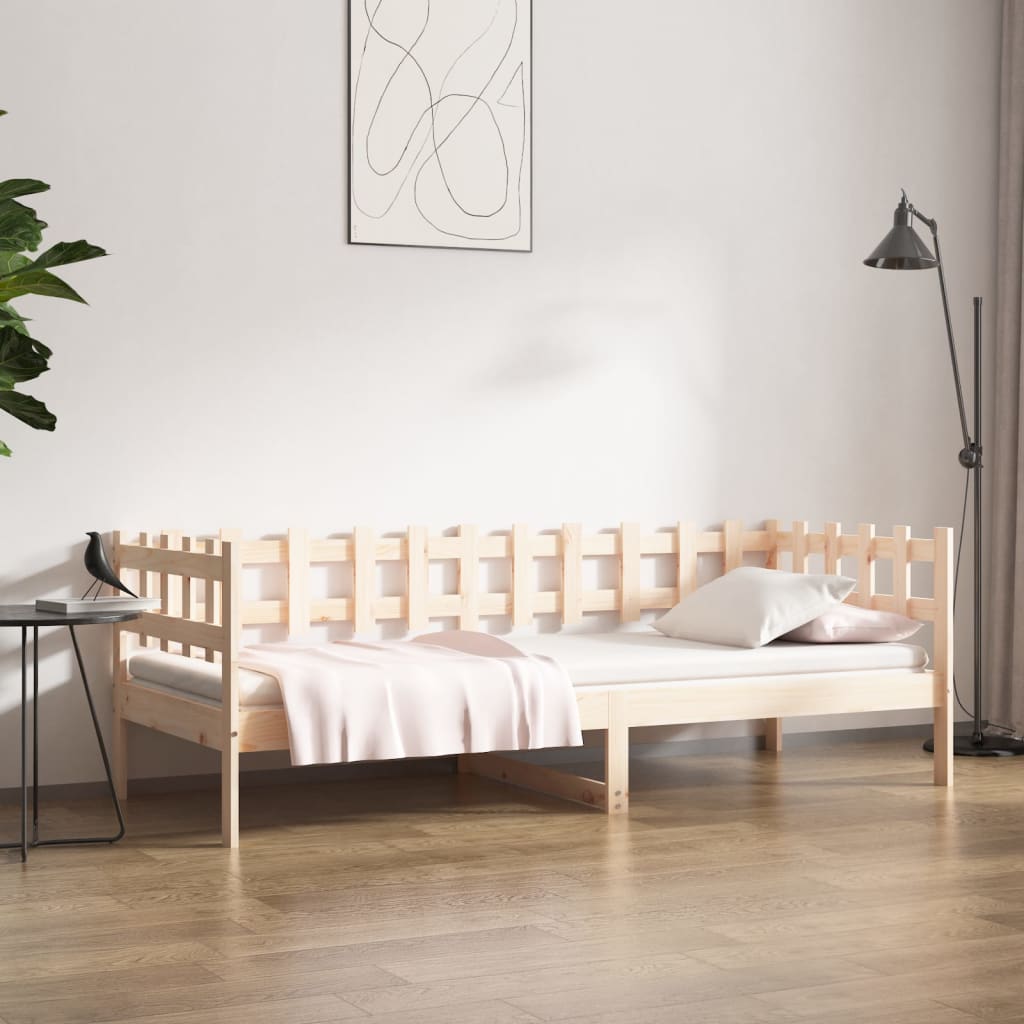 vidaXL Day Bed without Mattress 90x200 cm Solid Wood Pine