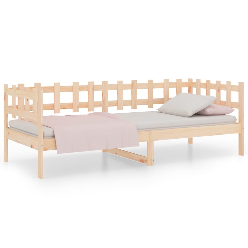 Day Bed without Mattress 90x190 cm Single Solid Wood Pine