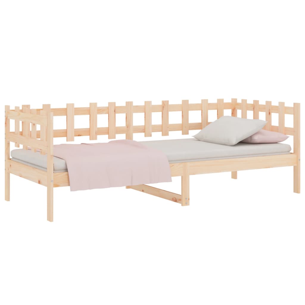 Day Bed without Mattress 90x190 cm Single Solid Wood Pine