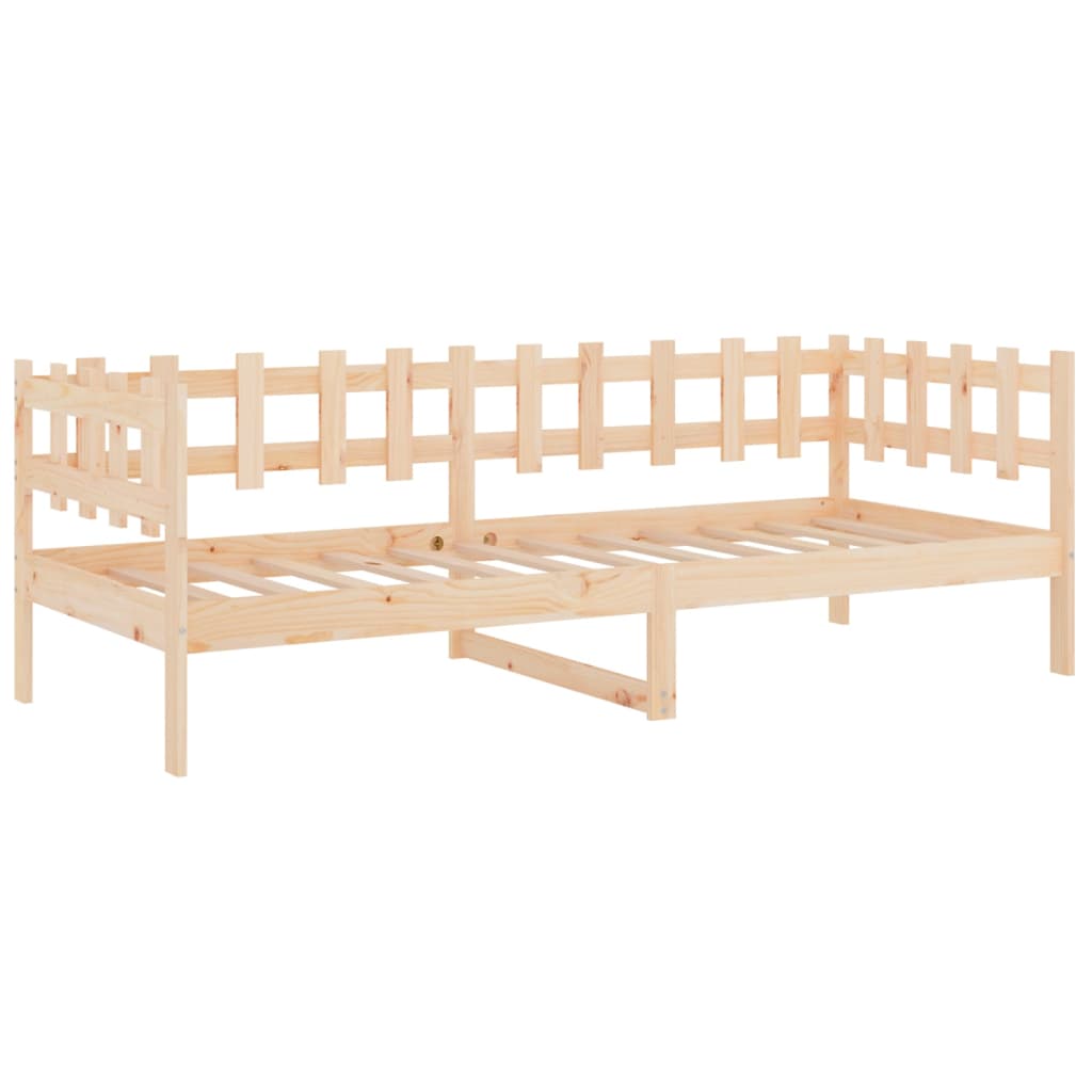 Day Bed without Mattress 90x190 cm Single Solid Wood Pine
