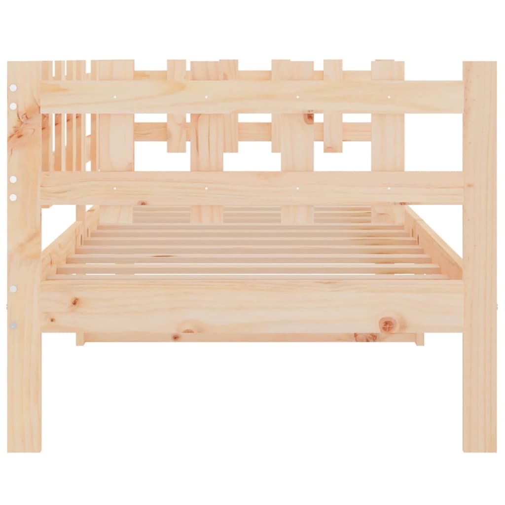 Day Bed without Mattress 90x190 cm Single Solid Wood Pine
