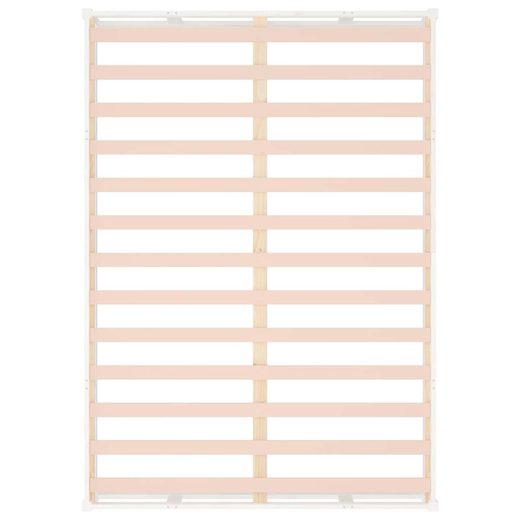 Bed Frame without Mattress White 120x200 cm Solid Wood