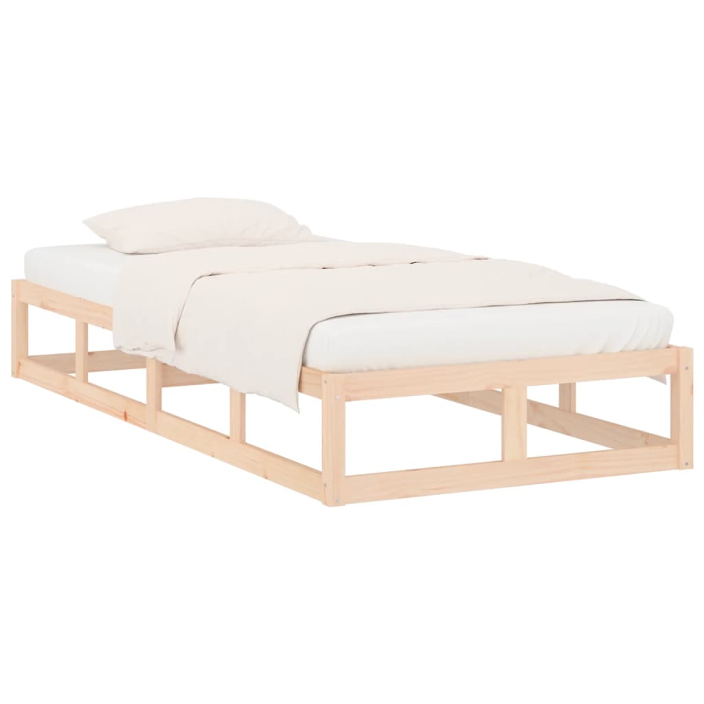 Bed Frame | Natural Pine | Solid pine wood | Small Single | Durable