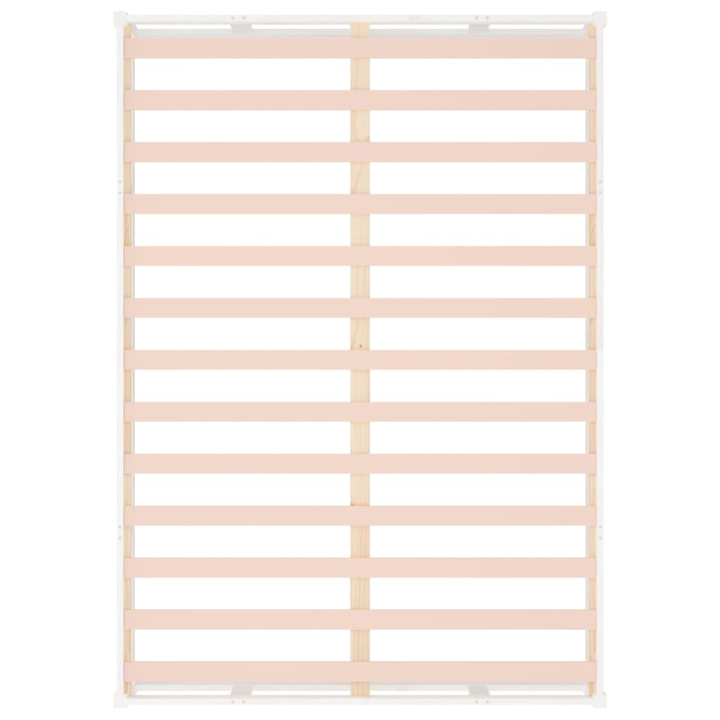 Bed Frame | White | Solid pine wood, plywood slats | 140x190 cm | Durable
