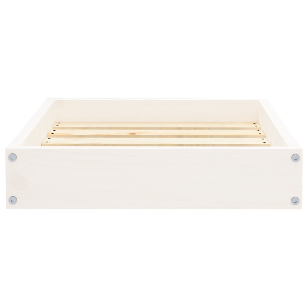 Dog Bed White 51,5x44x9 cm Solid Wood Pine