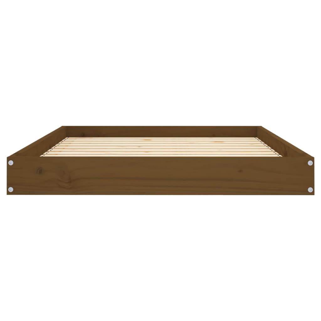 vidaXL Dog Bed Honey Brown 101.5x74x9 cm Solid Wood Pine