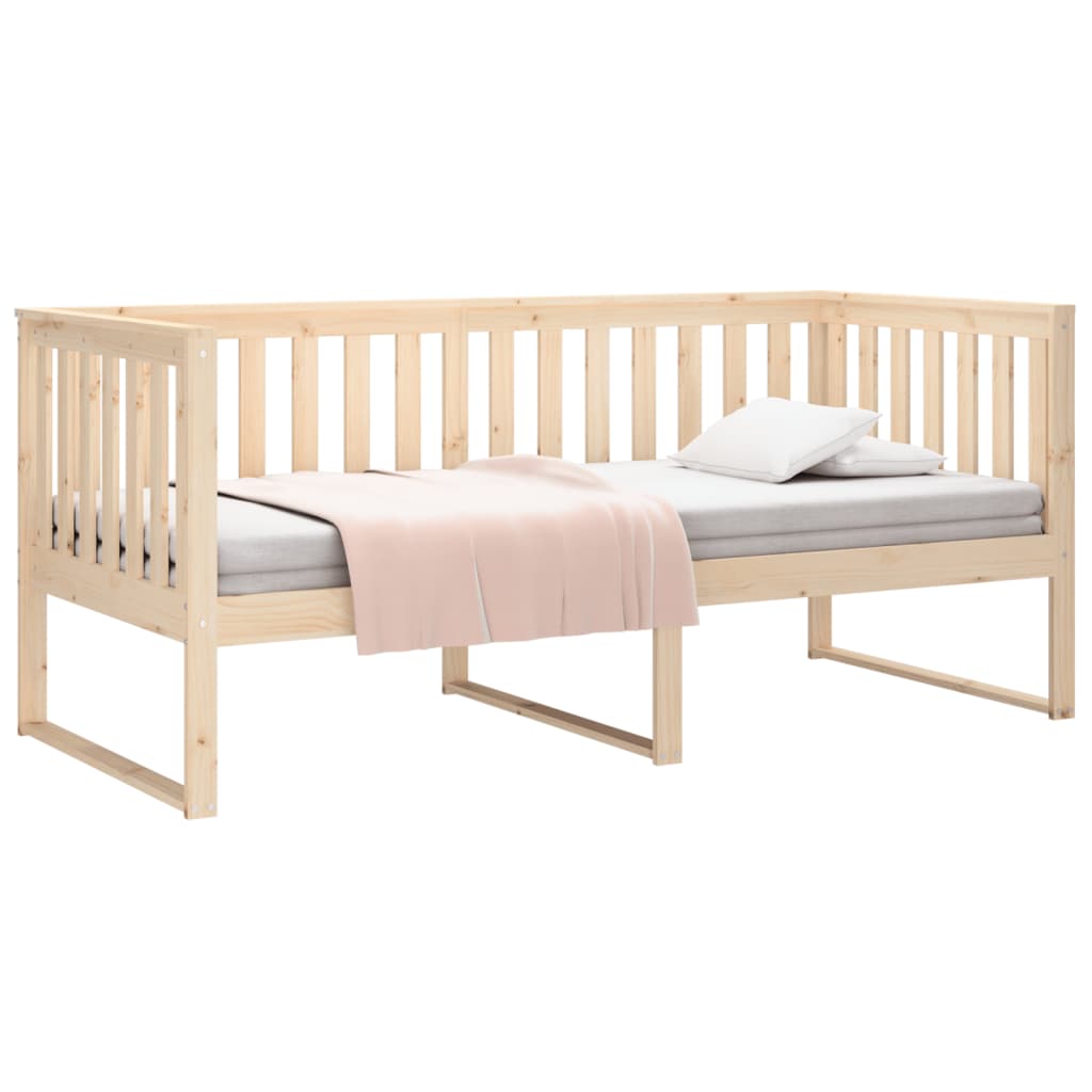 Day Bed without Mattress 90x190 cm Single Solid Wood Pine