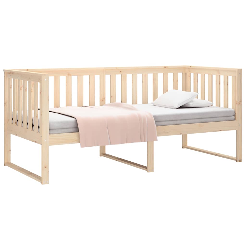 Day Bed without Mattress 100x200 cm Solid Wood Pine