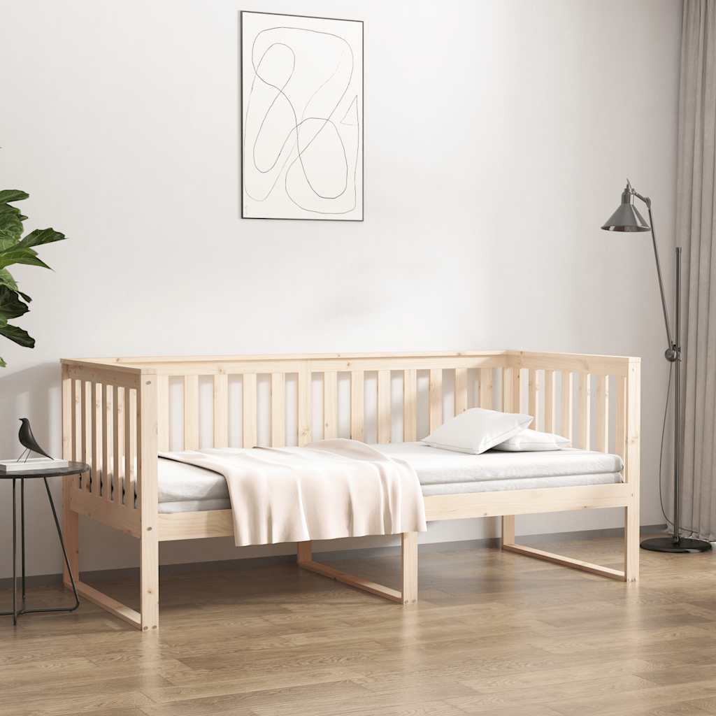 Day Bed without Mattress 100x200 cm Solid Wood Pine