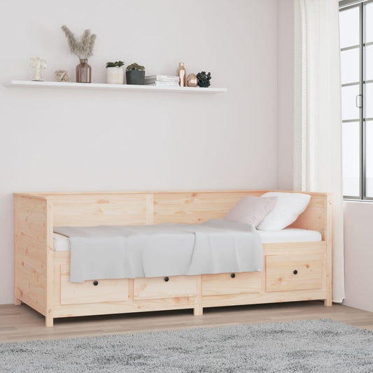 vidaXL Day Bed without Mattress 90x200 cm Solid Wood Pine