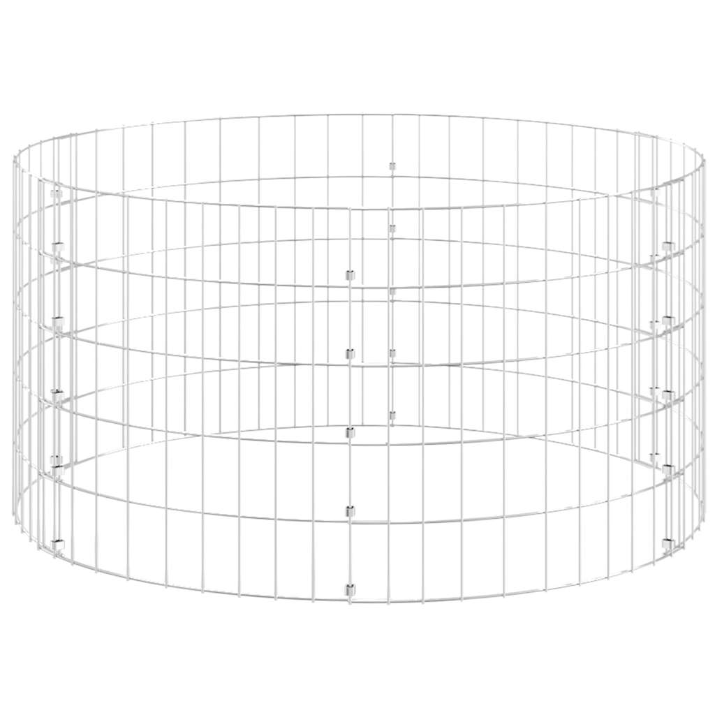 Garden Composter Ø100x50 cm Galvanised Steel