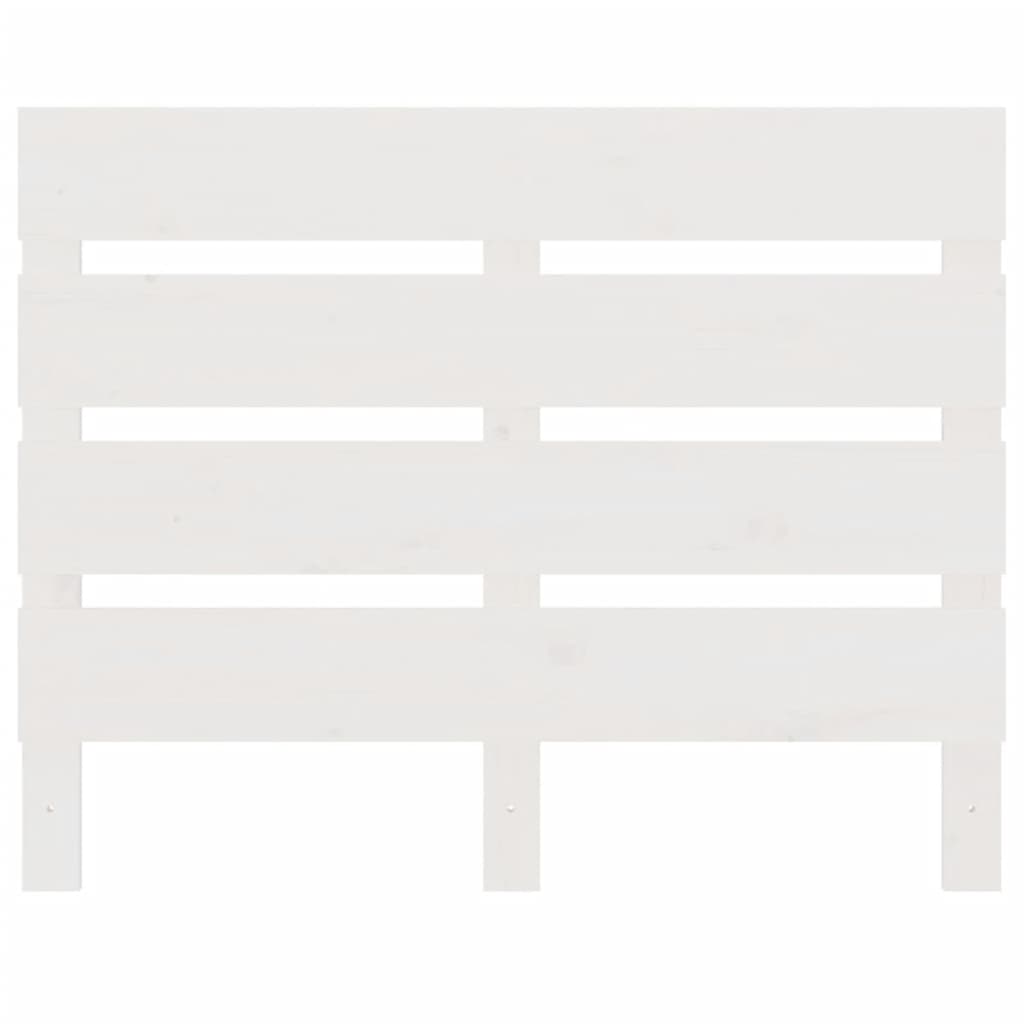 vidaXL Headboard White 100x3x80 cm Solid Wood Pine