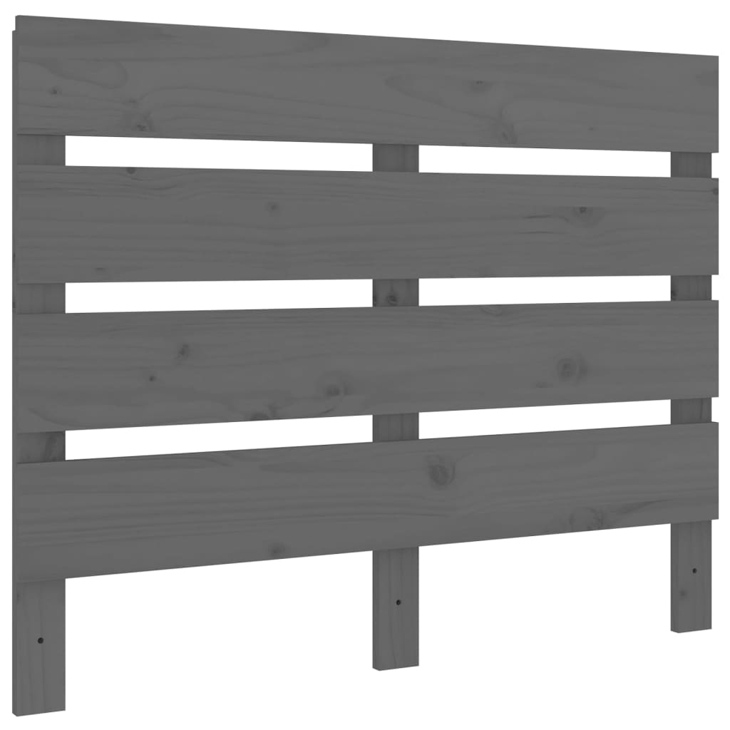 Tête de Lit Gris 100x3x80 cm Bois Massif Pin