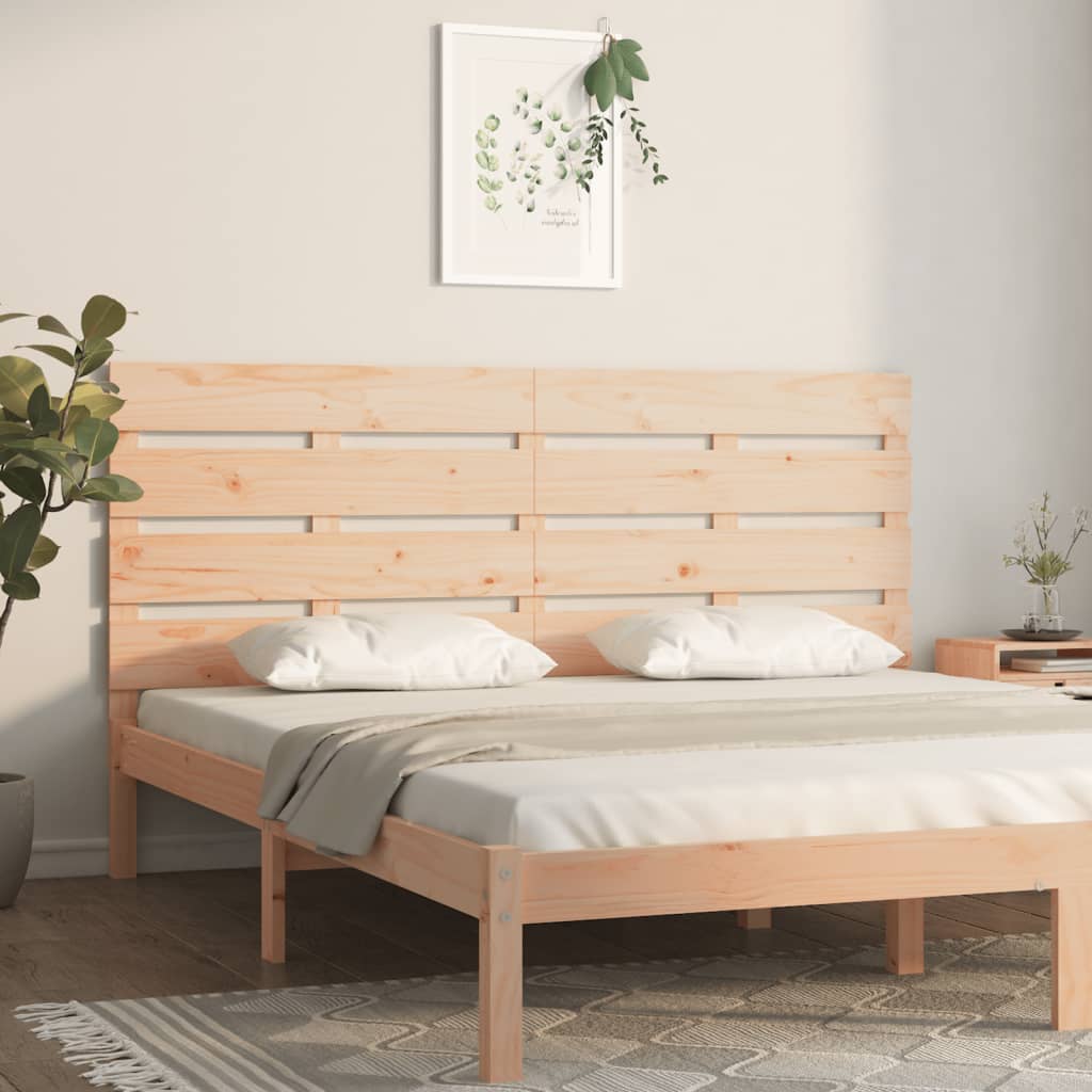 Headboard 200x3x80 cm Solid Wood Pine