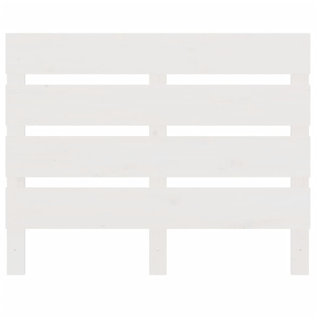 Headboard White 75x3x80 cm Solid Wood Pine
