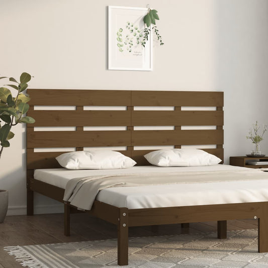 vidaXL Headboard Honey Brown 135x3x80 cm Solid Wood Pine