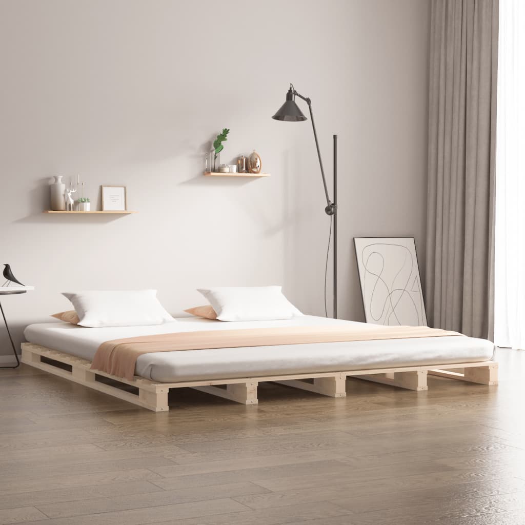 vidaXL Pallet Bed without Mattress 160x200 cm Solid Wood