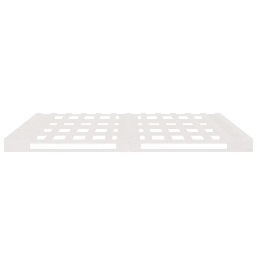 Pallet Bed without Mattress White 160x200 cm Solid Wood