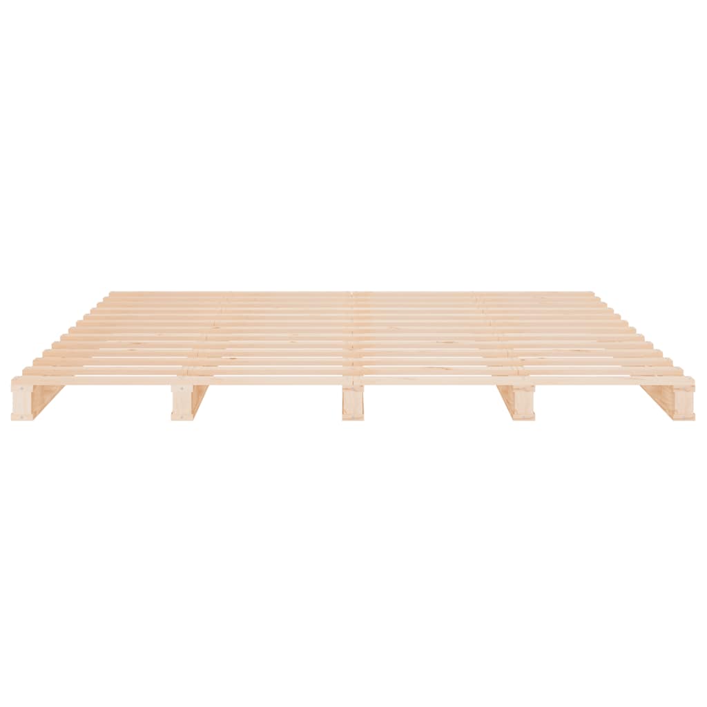 Pallet Bed without Mattress Small Double Solid Wood