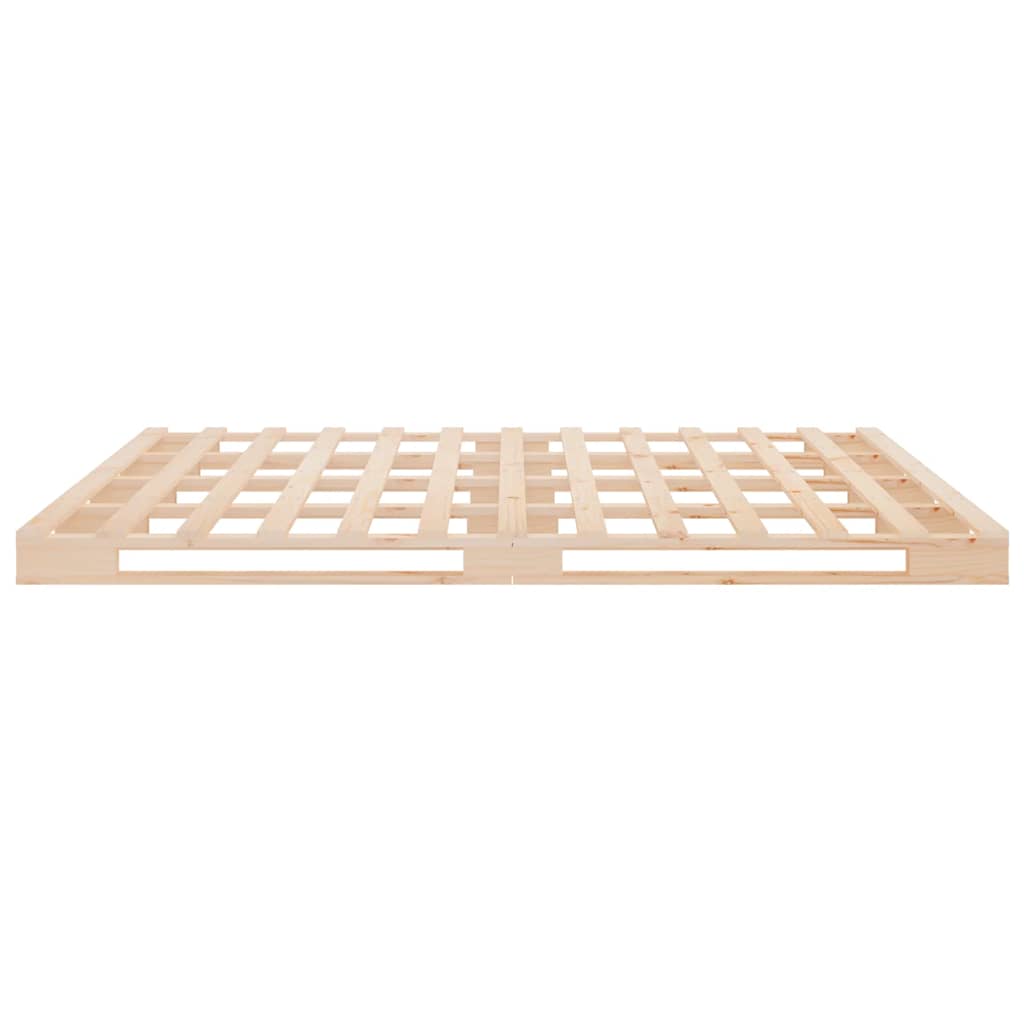 Pallet Bed without Mattress Small Double Solid Wood