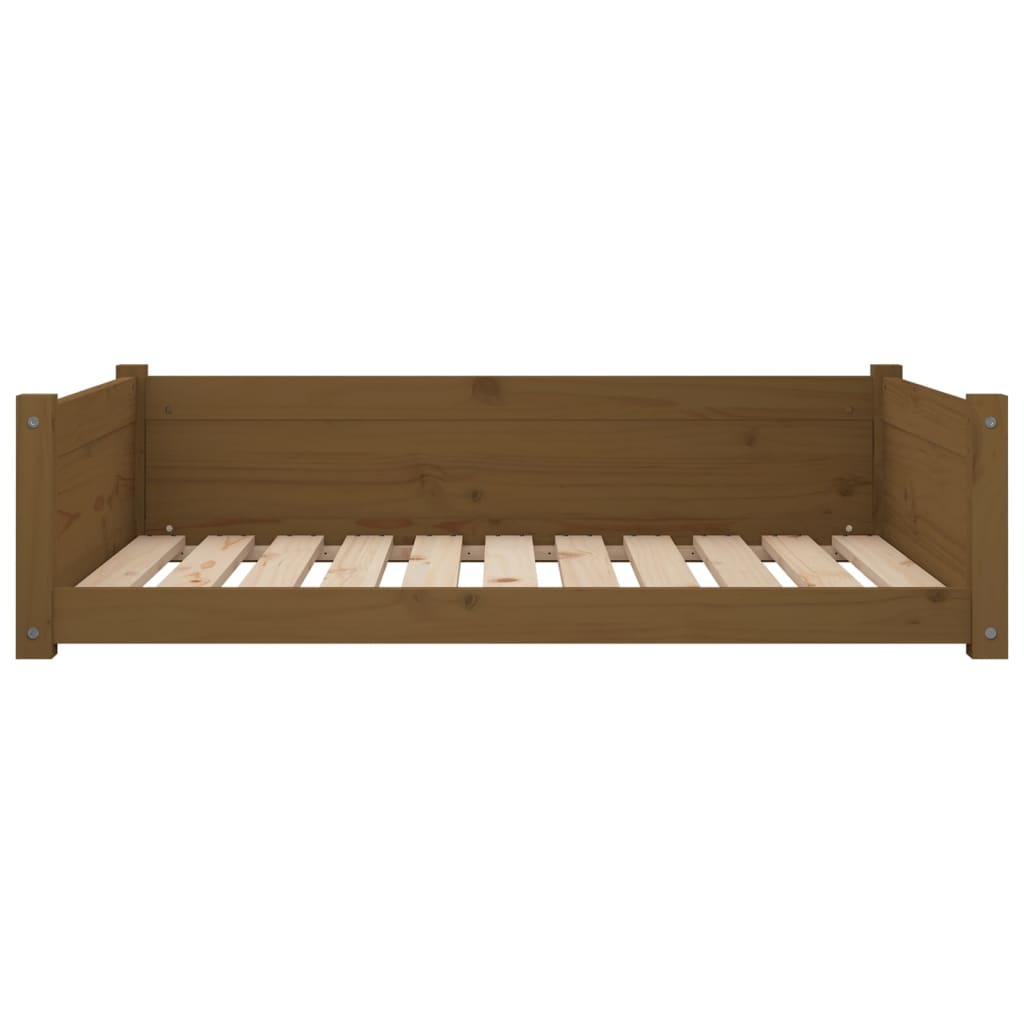 Dog Bed Honey Brown 95.5x65.5x28 cm Solid Pine Wood