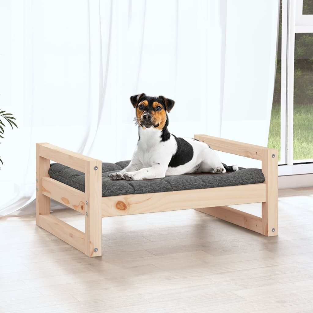 vidaXL Dog Bed 55.5x45.5x28 cm Solid Pine Wood