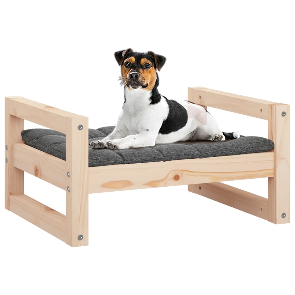 vidaXL Dog Bed 55.5x45.5x28 cm Solid Pine Wood