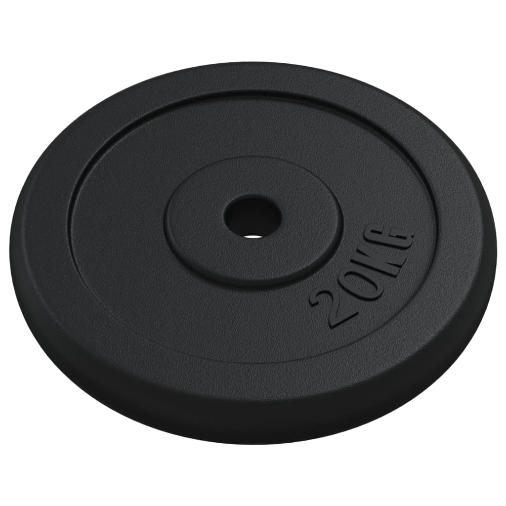 vidaXL Weight Plate 20 kg Cast Iron