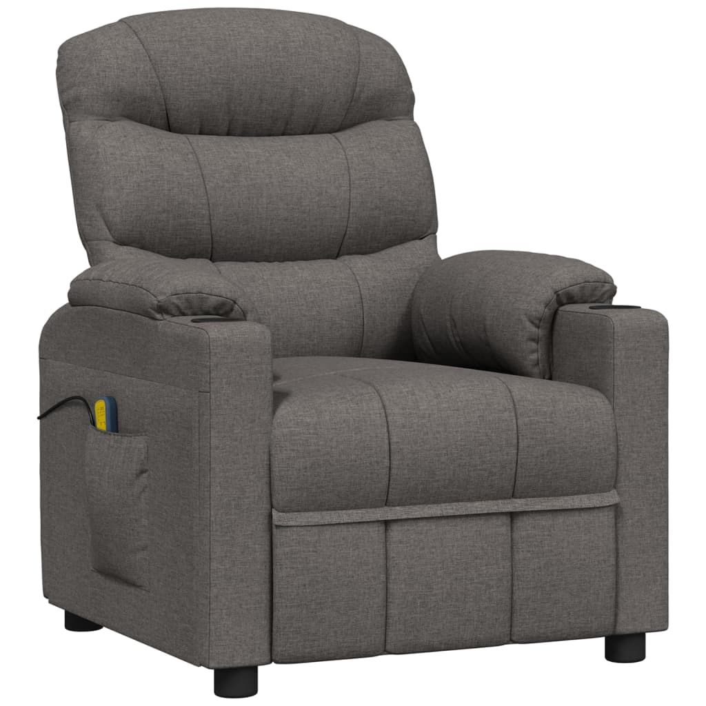 Massage Chair Dark Grey Fabric