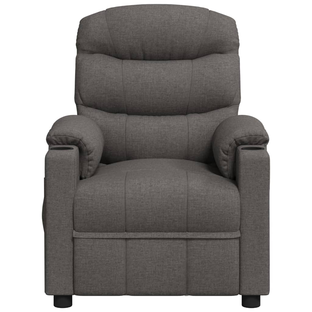Massage Chair Dark Grey Fabric