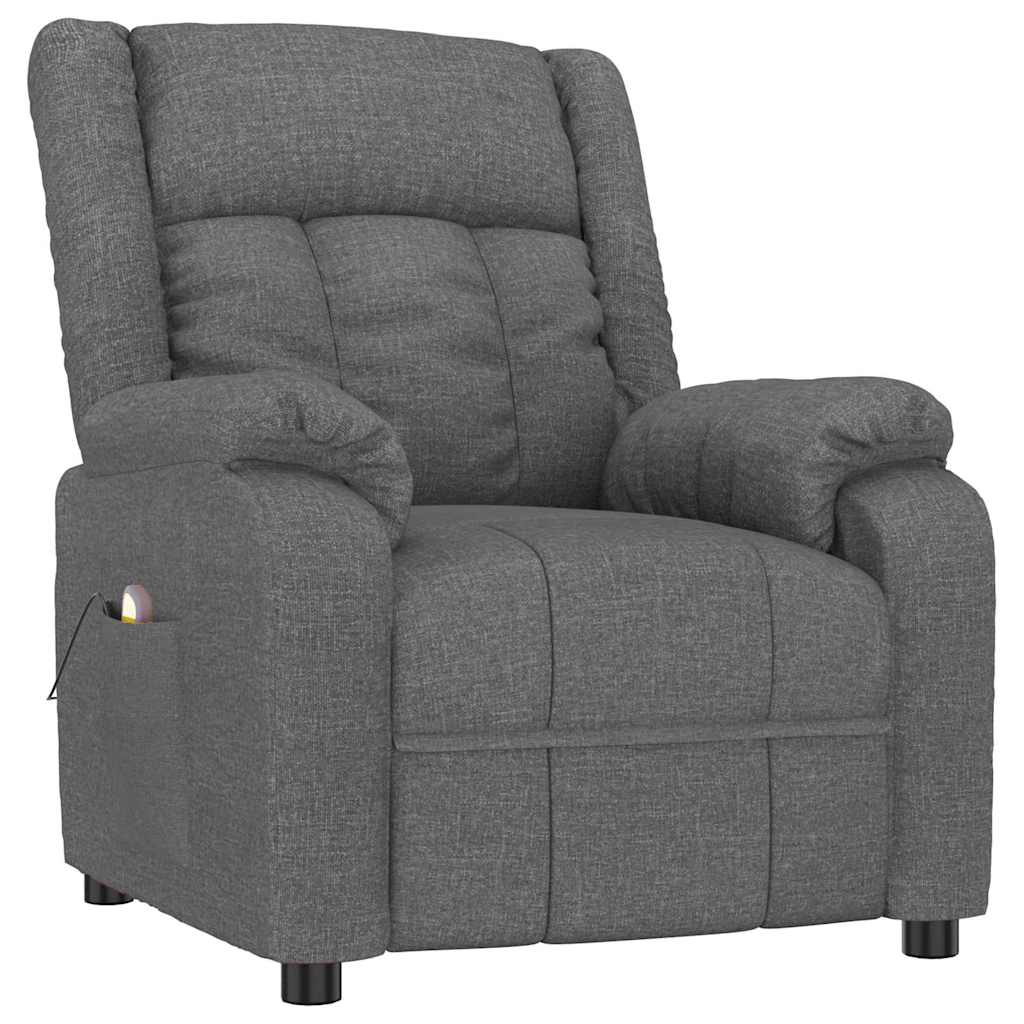 Massage Chair Dark Grey Fabric