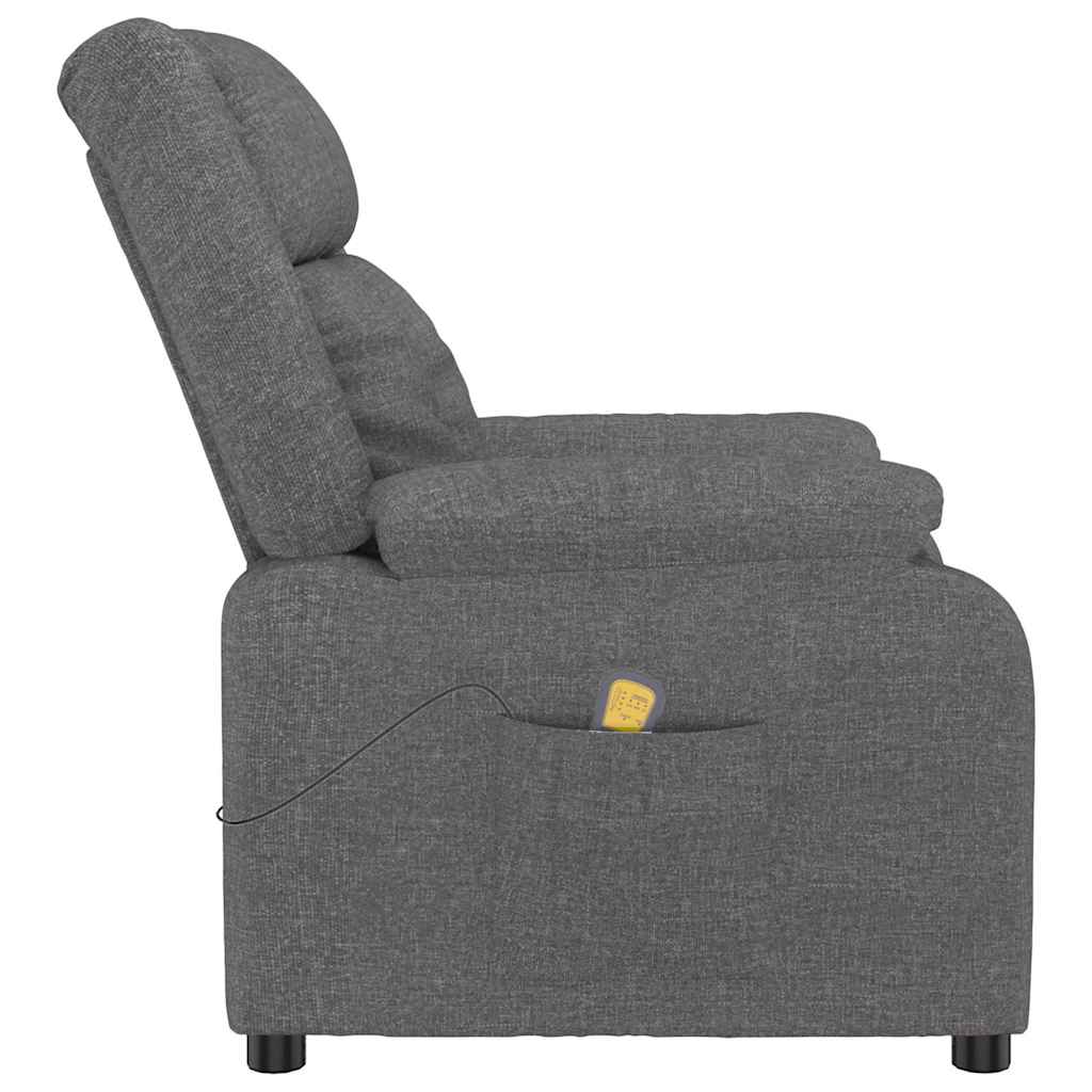 Massage Chair Dark Grey Fabric