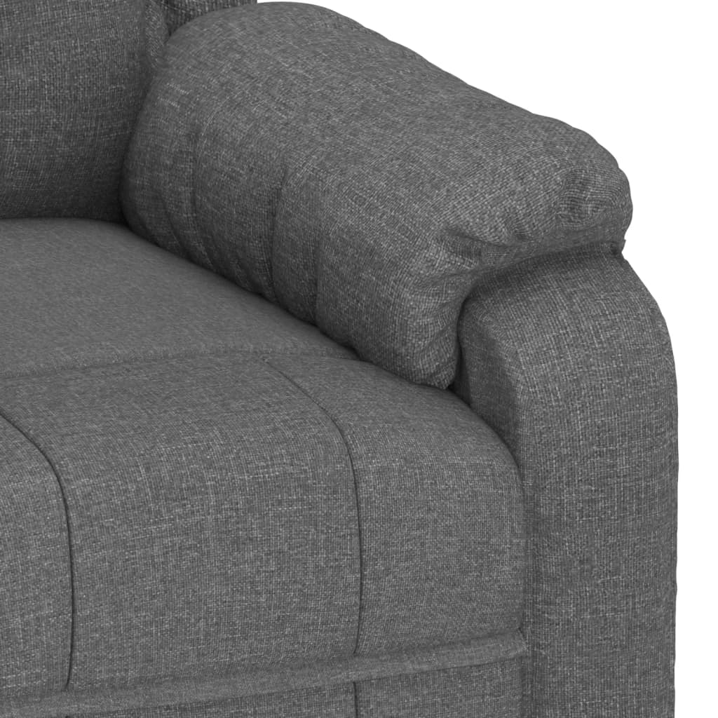 Massage Chair Dark Grey Fabric