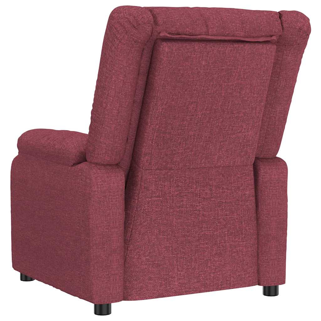 Massage Chair Wine Red Fabric