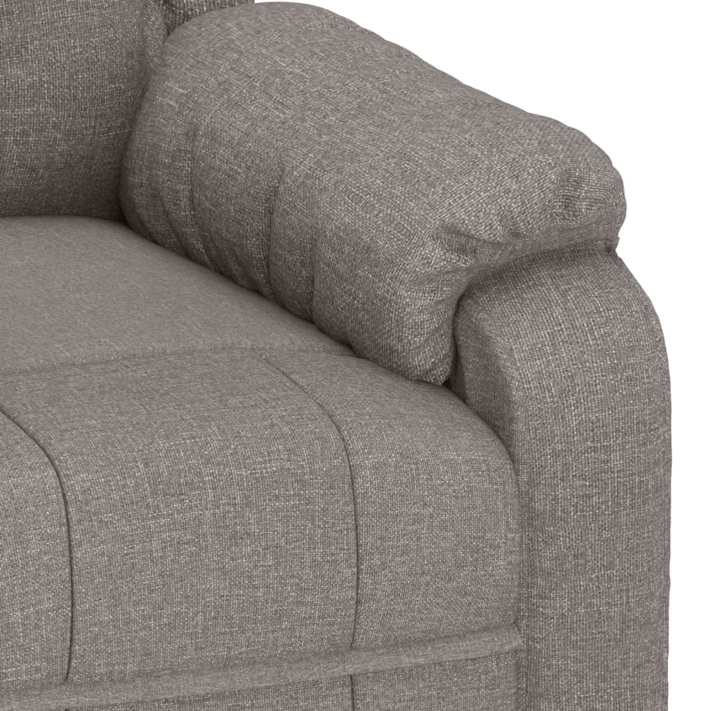 Massage Chair Taupe Fabric