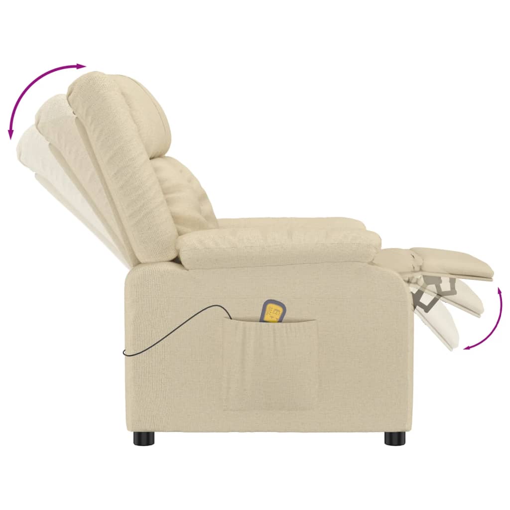 Massage Chair Cream Fabric
