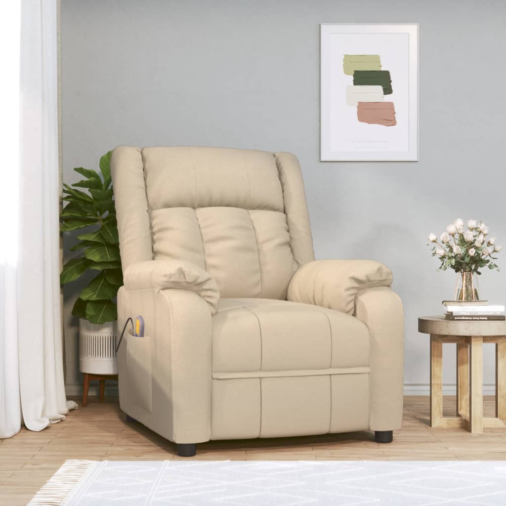 Massage Chair Cream Fabric