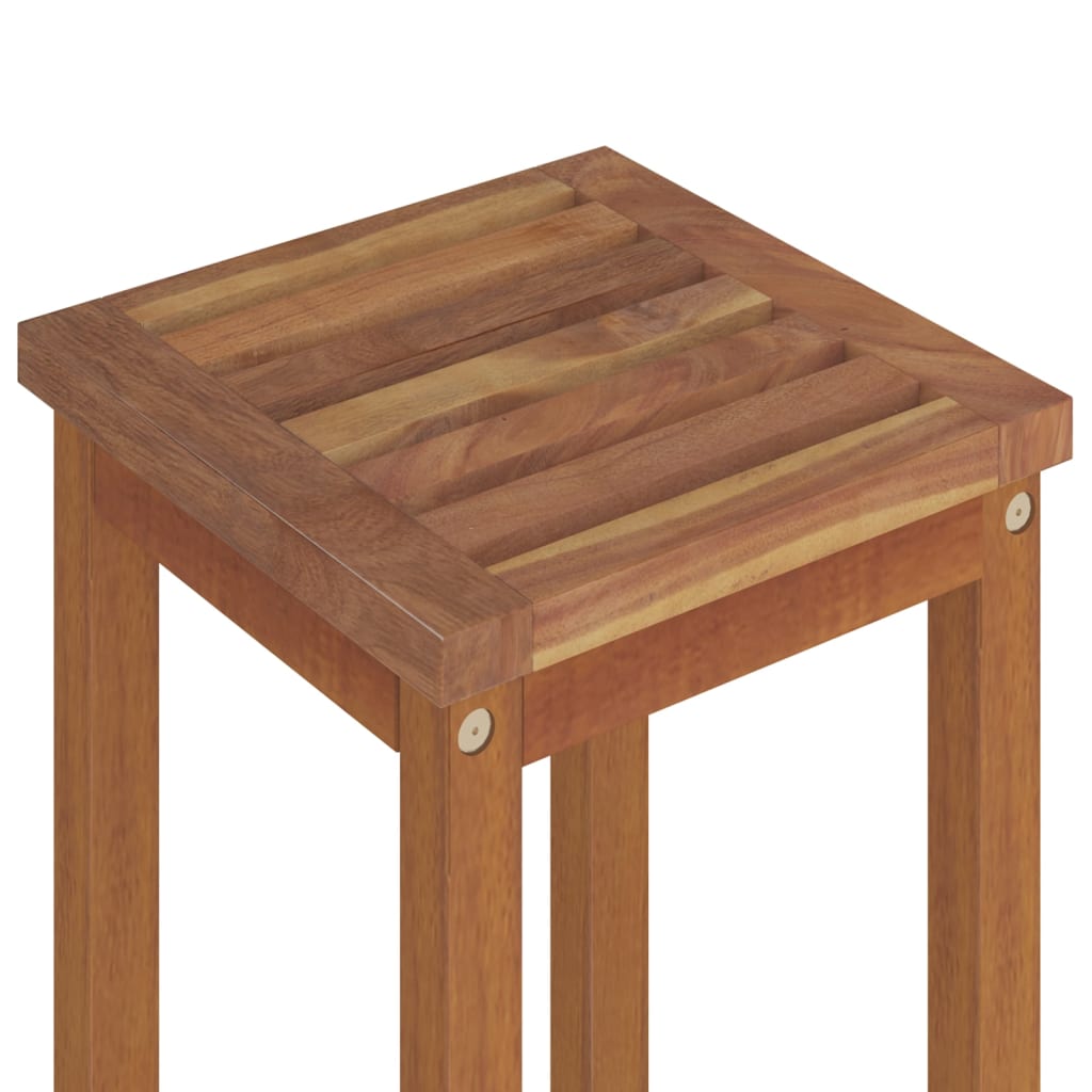 Bar Stool | Set of 4 | Natural wood
