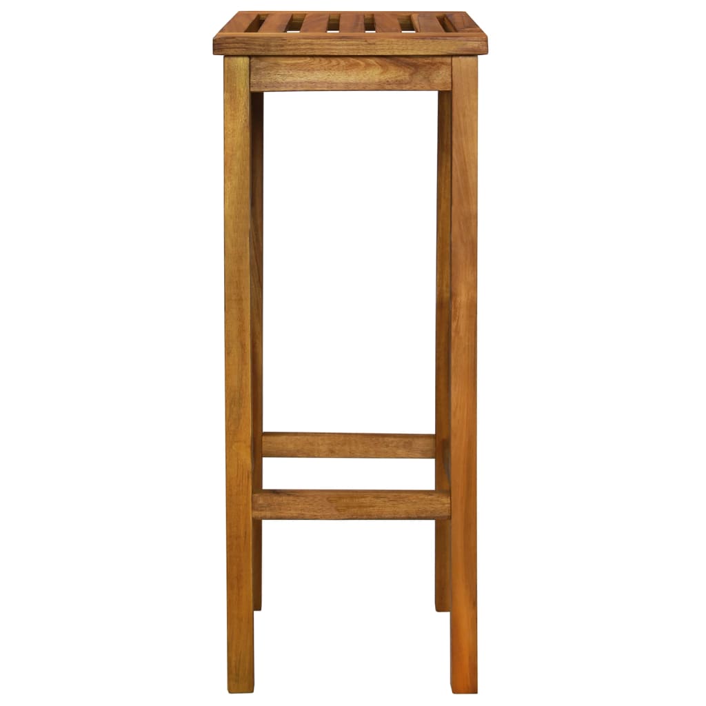 Garden Bar Set | Brown | Solid Acacia wood | Medium | Footrest