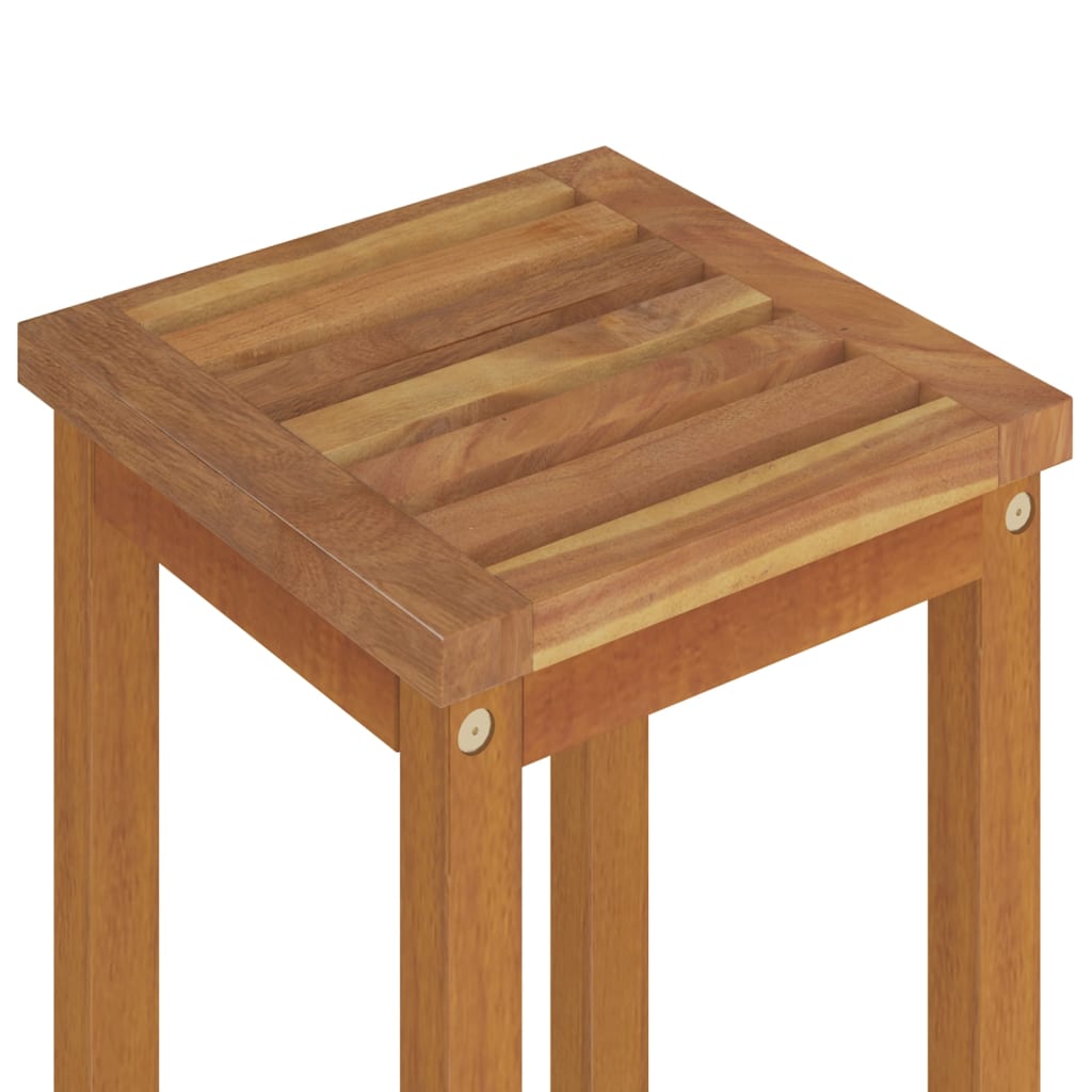 Garden Bar Set | Brown | Solid Acacia wood | Medium | Footrest