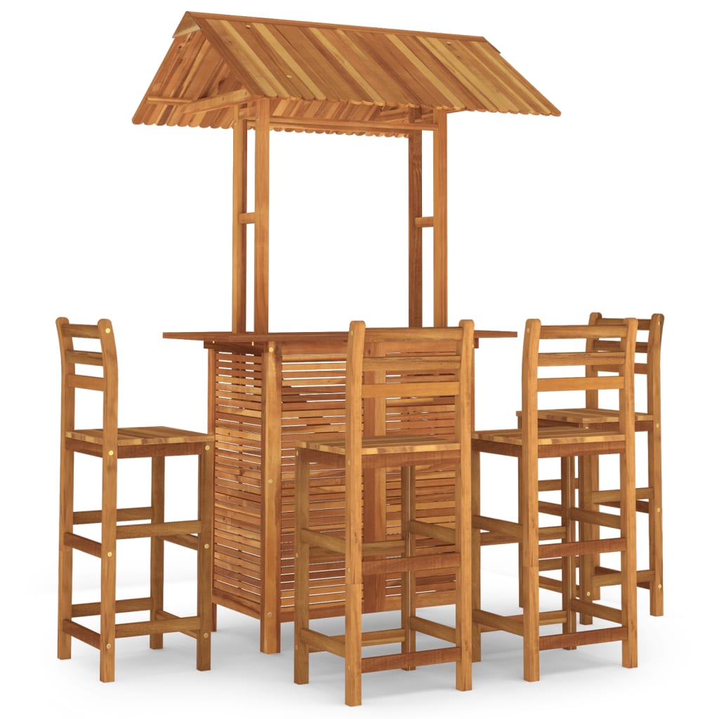 Garden Bar Set | Natural Wood | Solid Acacia wood | Medium |  Durable
