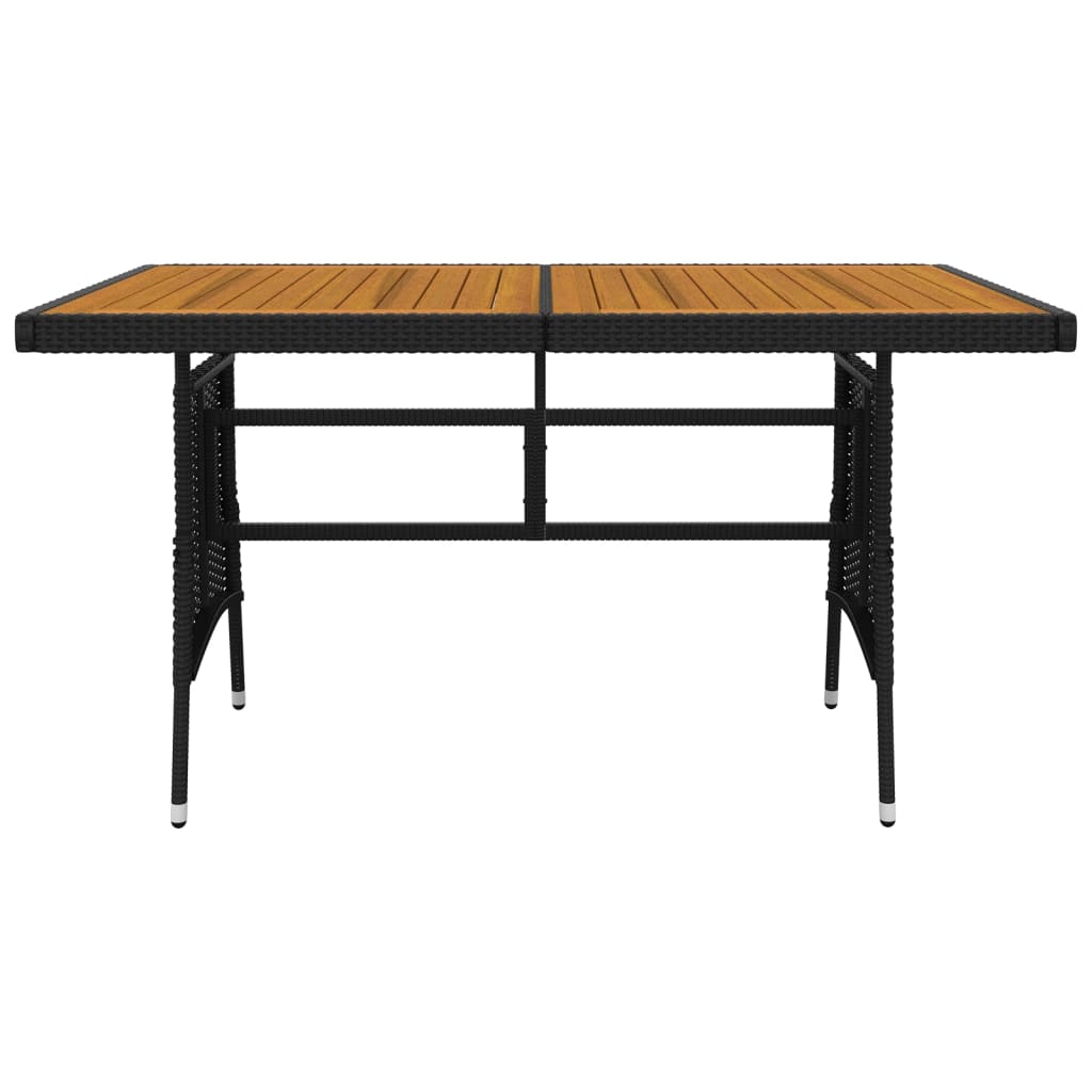Outdoor Dining Set | Black | PE rattan | Large | Ergonomic