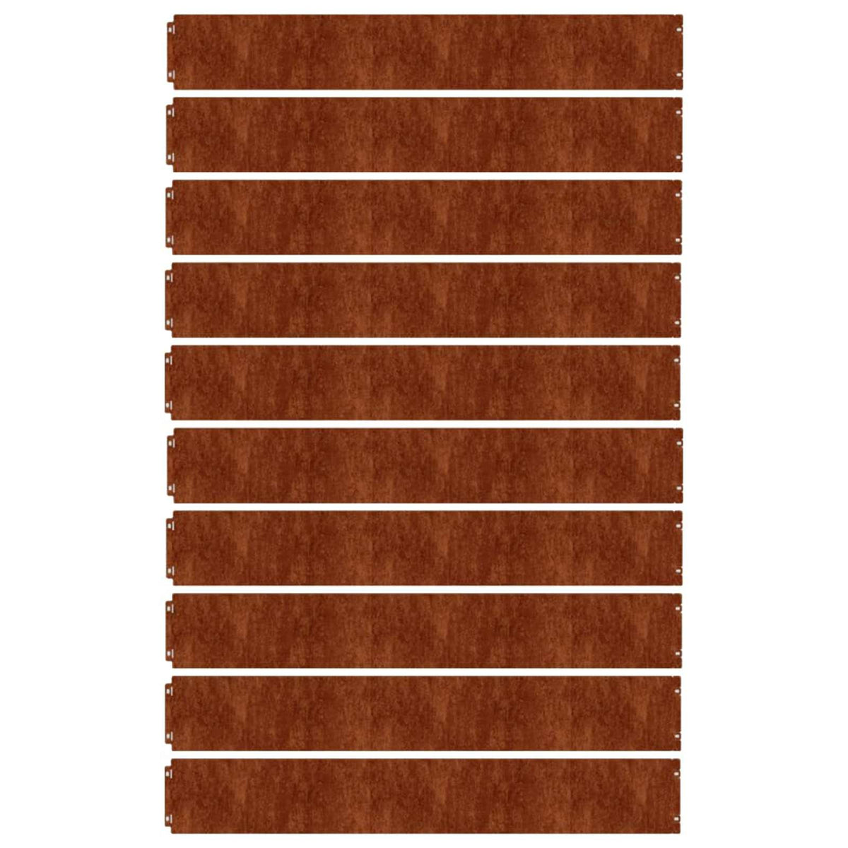 Lawn Edgings 10 pcs 15x103 cm Flexible Corten steel