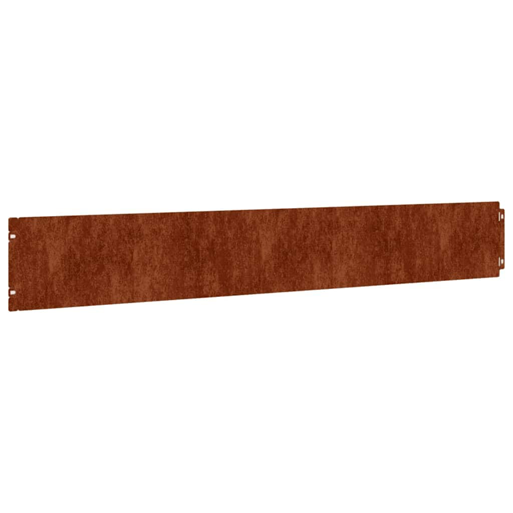 Lawn Edgings 50 pcs 15x103 cm Flexible Corten steel