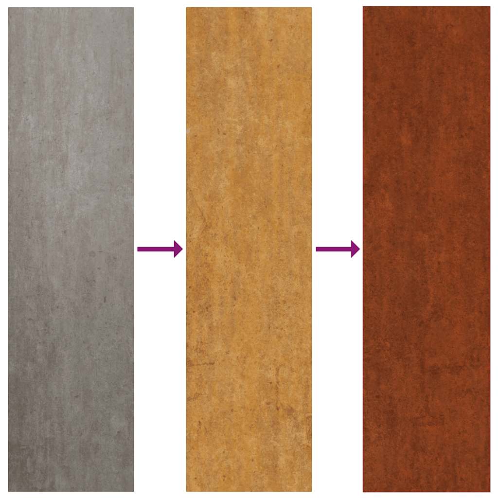 Lawn Edgings 50 pcs 15x103 cm Flexible Corten steel