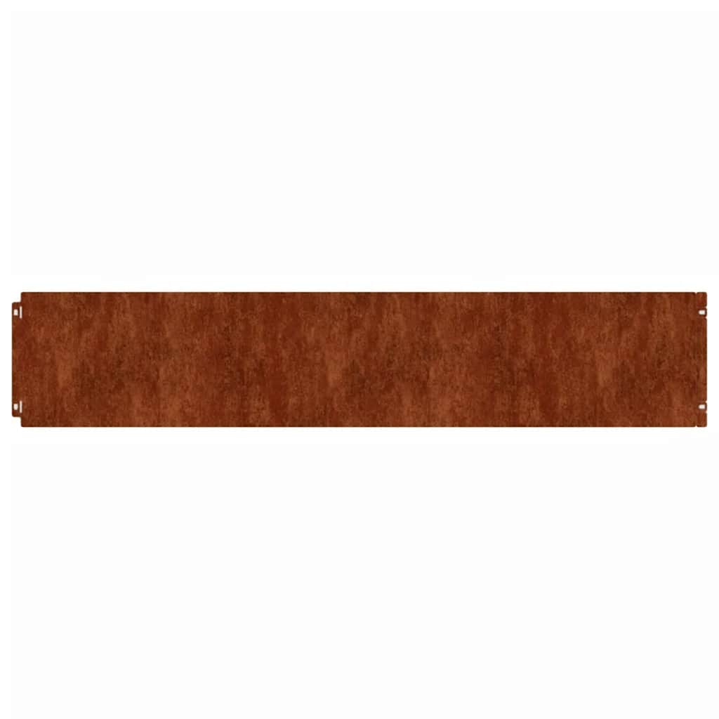Lawn Edging 10 pcs 20 x 103 cm Weathering Steel Rusty