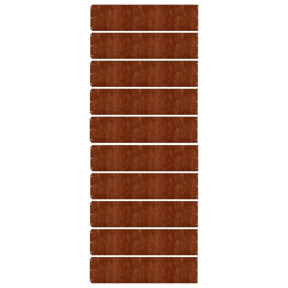 Lawn Edgings 10 pcs 25x103 cm Flexible Corten steel