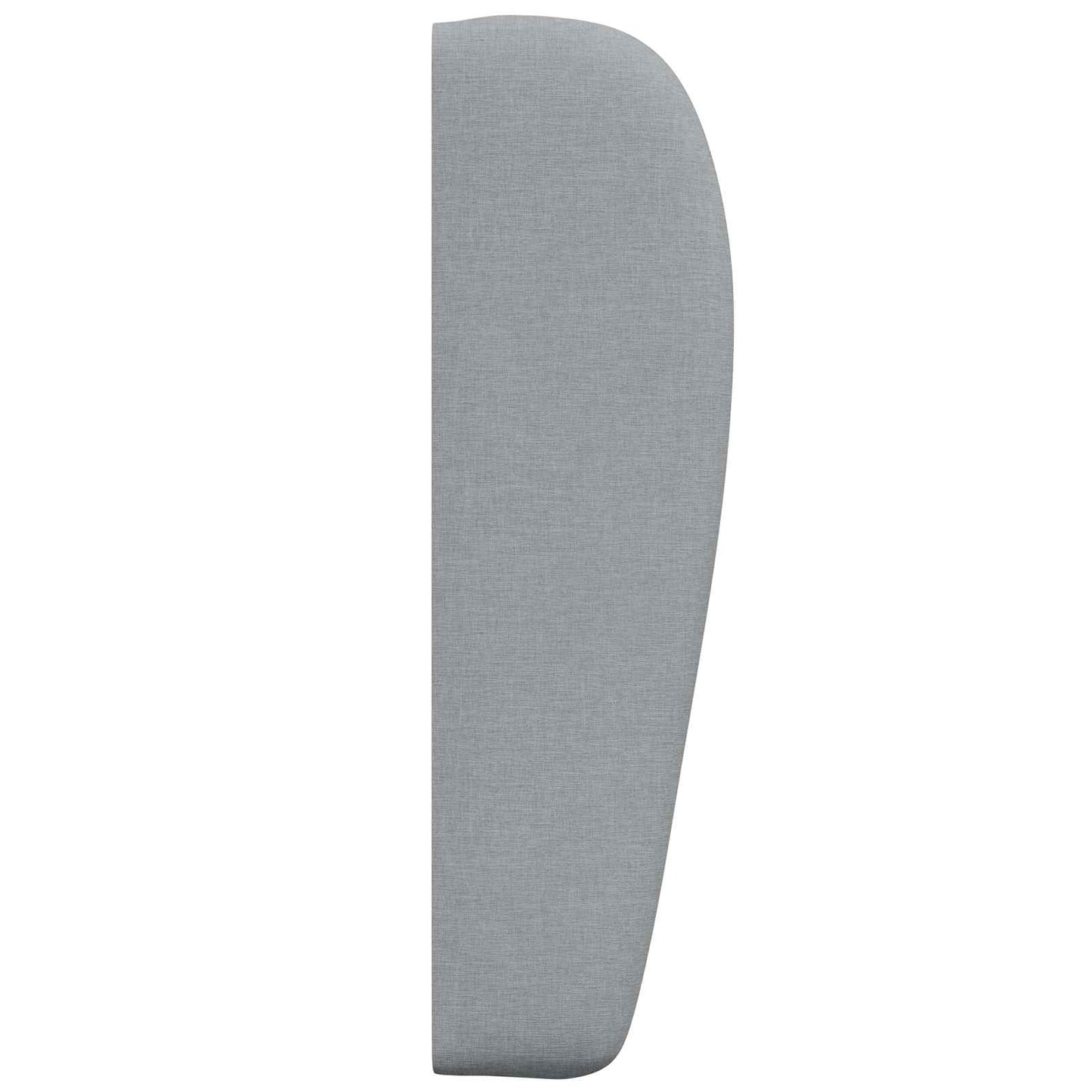 Headboard Ear Light Grey 80 x 23 x 6 cm Fabric